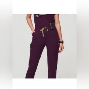 Figs Deep Purple High rise Zamora joggers
